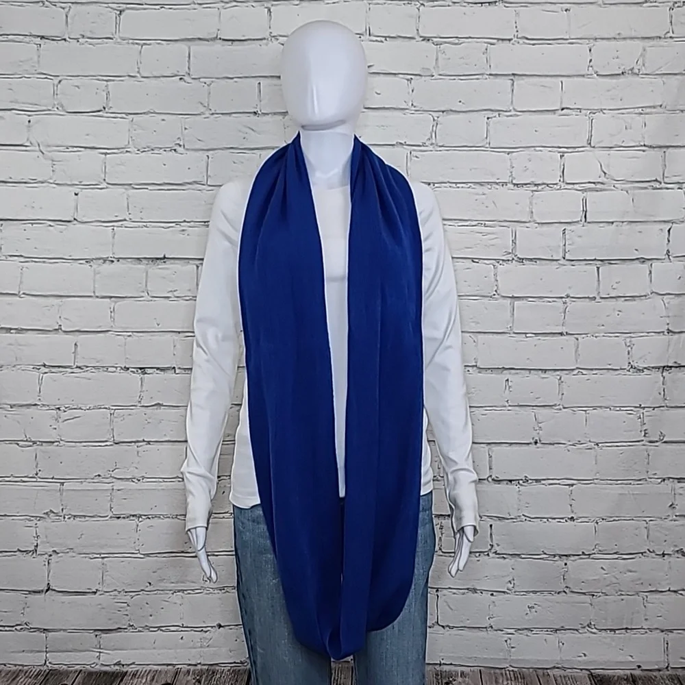 Calvin Klein Super Soft Acrylic Knit Cold Weather Loop/Infinity Scarf Klein Blue